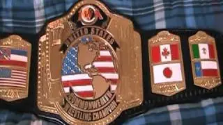 Real Dave Millican Made IWA United States Championship Title Belt