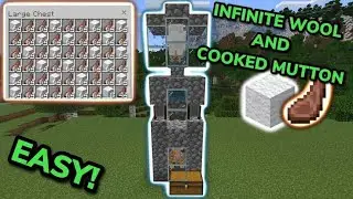 Easiest Minecraft Automatic Cow & sheep Farm 1.20! (Java & Bedrock)