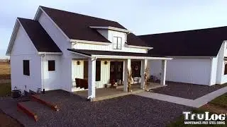 Modern Farmhouse Steel Vertical Siding by TruLog