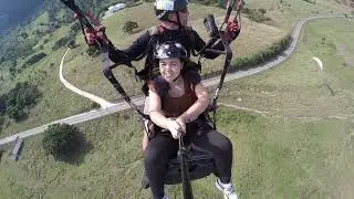 Voo duplo rampa do Mirante, copiloto Carla Paganotti