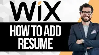 How To Add Resume to Wix Website