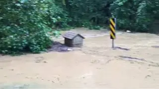 Flooding from Tropical Storm Florence in Durham, NC.
