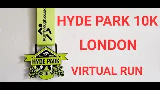 Run a 10k race in Hyde Park, London! Virtual run 4k with music