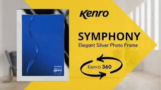 Kenro Symphony Elegant silver plated photo frame - 360 degree video