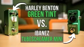 Сравнение педалей Ibanez Tube Screamer Mini и Harley Benton MiniStomp Green Tint
