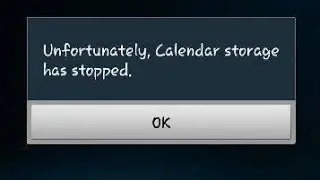 unfortunately calendar storage has stopped