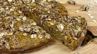 Carrots & Oats! Low Sugar Oat Cake | No White Flour Recipe