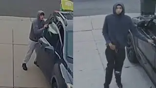 Caught on camera: Men with guns look for unlocked vehicles