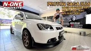 proton saga blm mivec pu front skirt voltex side skirt am rear skirt.