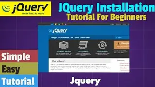 How To Use JQuery In Your Project | JQuery Tutorial For Beginner |  JQuery Installation In Hindi