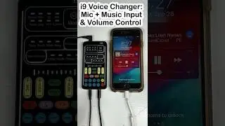 i9 Voice Changer Часть 2: микрофон + вход для музыки/регулировка громкости. #лучшее #косплей #уси...