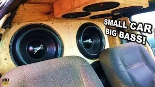 4 15S WALLED IN THIS LITTLE CAR TEARING IT UP!
