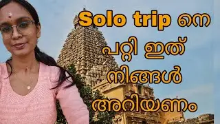 ഒറ്റയ്ക്ക് യാത്ര പോയാൽ സംഭവിക്കുന്നത്‼️‼️SOLO TRIP - THANJAVUR