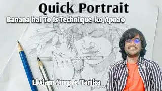 Quick Portrait Sketch | How to quick sketch #Rapid #Sketch