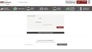 Site web MG FRANCE - Activation du compte et 1&egrave;re connexion
