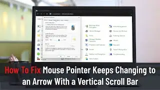 How To Fix Mouse Pointer Keeps Changing to an Arrow With a Vertical Scroll Bar
