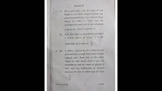 B.Sc (3rd sem) Previous Paper Statics, 2022 (MDU & Gurugram University)