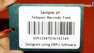 How to design linear barcode with Telepen font using DRPU Barcode Software