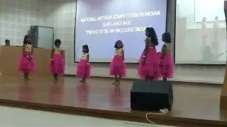 Awesome performance of kids using Indian sign language