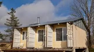 Tin Can Shipping Container Cabin