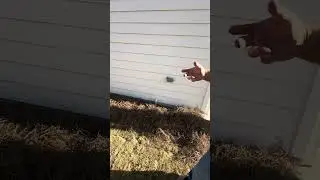 Washer and Water heater Drain on the Side of the House
