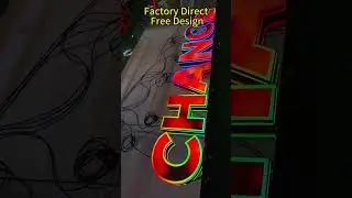 Professional rainbow signage manufacturer for brand upgrade.