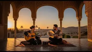 Calm by the morocco Coast | Instrumental Arabic Oud & Spanish Guitar