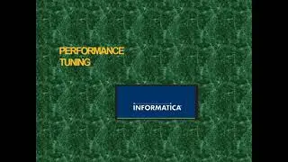 Informatica Performance Tuning