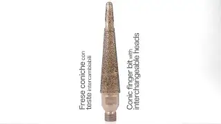 FRESE CONICHE CON TESTE INTERCAMBIABILI - CONIC FINGER BIT WITH INTERCHANGEABLE HEADS