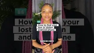 Here's HOW To Find Your Lost Or Stolen Android Phone !!! #androidtricks #learnmore