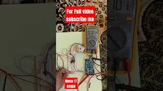 Stepper motor work with potentiometer #nema17 #a4988 #stepper_motor #aurdino