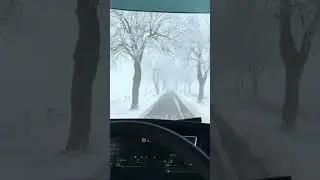 Winter Drive in Fog &ndash; Volvo Aero 2025 ❄️🚗 #volvo #winterdrive #fog#driving #cars #roadtrip #shorts