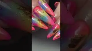 🌈✨ Neon nails, but make it bold! 💅 Watch Brand Ambassador Natalie Essery create this stunning set