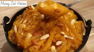 Tehwaro ke Season mai Bina Kisi Jhanjhat ke Banaiye Halwai Style Danedar Moong Dal Halwa