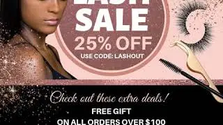 Lash Sale Animated Flyer with Canva - Rose Gold Media Group&trade; -