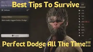 Black Myth Wukong BEST 5 TIPS TO SURVIVE BOSSES!!! Perfect Dodge Build ⚡🐱&zwj;👤⚡