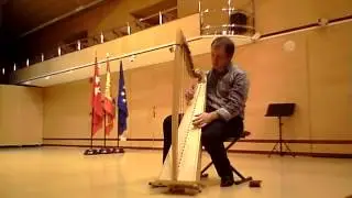 Suite n&deg;1 pour violoncelle de J. S.Bach / harpe F. Pernel Live Conservatoire de Madrid janvier 2013