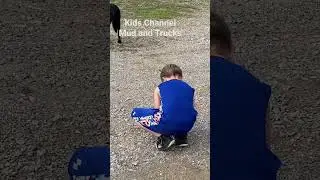 Mud and Trucks #shorts #kids #outside #play #monstertruck #mud #play #adventure #fun