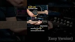 In My Life - The Beatles (1965) - Easy Guitar Chords Tutorial with Lyrics Part 1 SHORTS REELS
