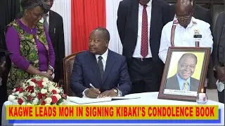 MUTAHI KAGWE LEADS MINISTRY OF HEALTH IN CONDOLING WITH KIBAKI FAMILY