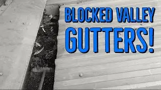 Blocked Commercial Valley Gutters