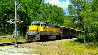 USSC South Central Florida Express #504 Loaded Sugar Train In Venus, FL 4-3-18