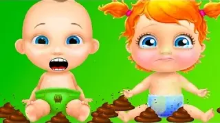 Twins Baby Fun Care - Kids Play & Learn Bath, Dress Up, Number, Change Diaper Fun Kids Game Video!