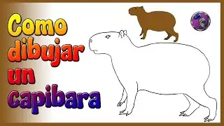 ✏️Cómo dibujar UN CAPIBARA O CHIGÜIRE😉 How to draw CAPYBARA✏️😀 #capibara