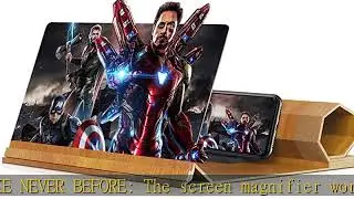 12&rsquo;&rsquo; Screen Magnifier for Smartphone &ndash; Mobile Phone 3D Magnifier Projector Screen for Movies, Video
