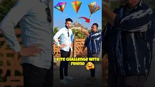 Kite Challenge With Friend 🪁💀 #shorts #minivlog #trending #cats #cat #kite