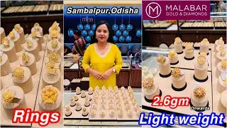 2.6gm onwards😳😲Budget Friendly Gold Rings for Dhanteras special from Malabar Sambalpur Odisha| Rings