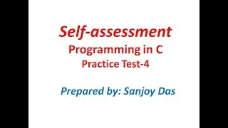 Programming in C: Practice Test-4