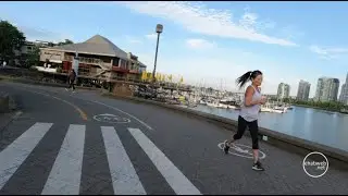Biking from Science World to Kitsilano on the Seaside Bike Path - Downtown Vancouver (4K)