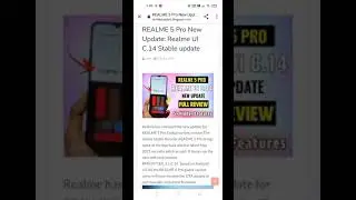 Realme 5pro new update c.14!Realme UI 2.0 get well soon!!